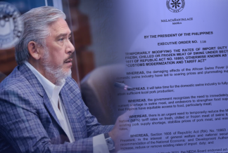 Sotto: EO 128 on pork imports will be amended